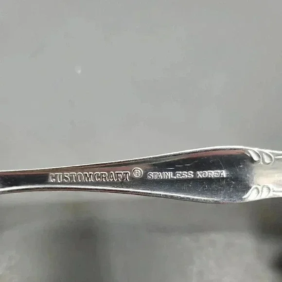 Flatware Stainless Steel Korea Letter "H" Engraved On Handle - Picture 5 of 13